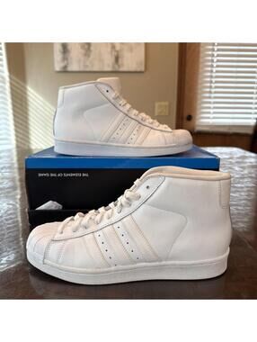 Size 8 - Adidas Pro Model Triple White